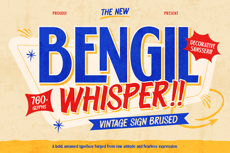 Preview of Bengil Whisper Font
