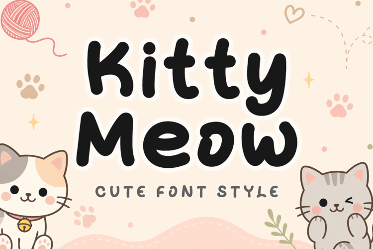 Preview of Kitty Meow Font