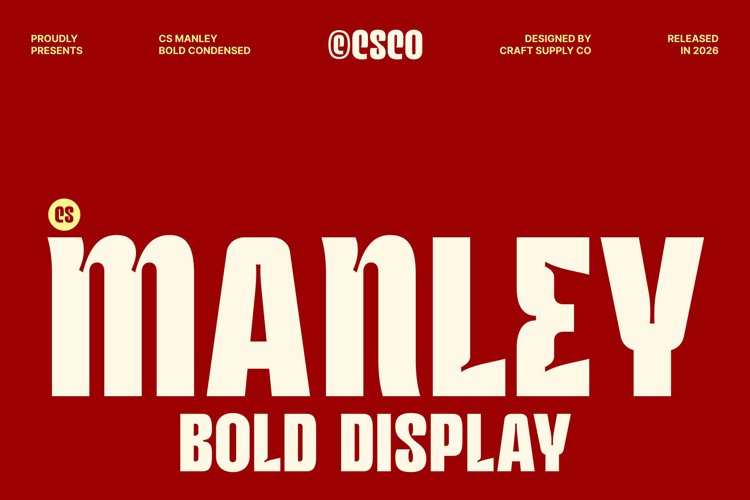 Preview of CS Manley Font