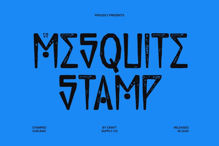 Preview of CS Mesquite Stamp Font
