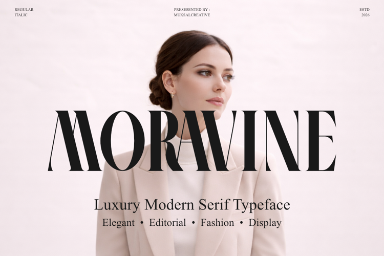 Preview of Moravine Font