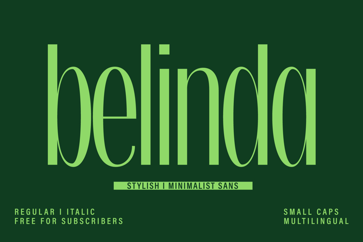 Preview of belinda Font