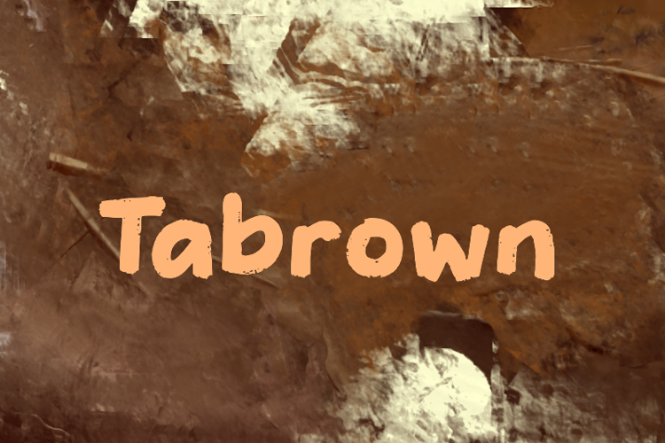 t Tabrown Font