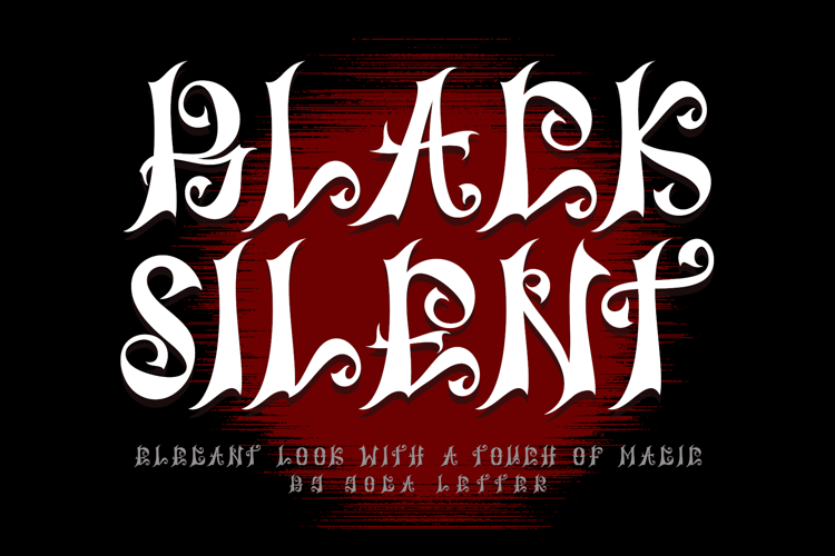 Black Silent Font