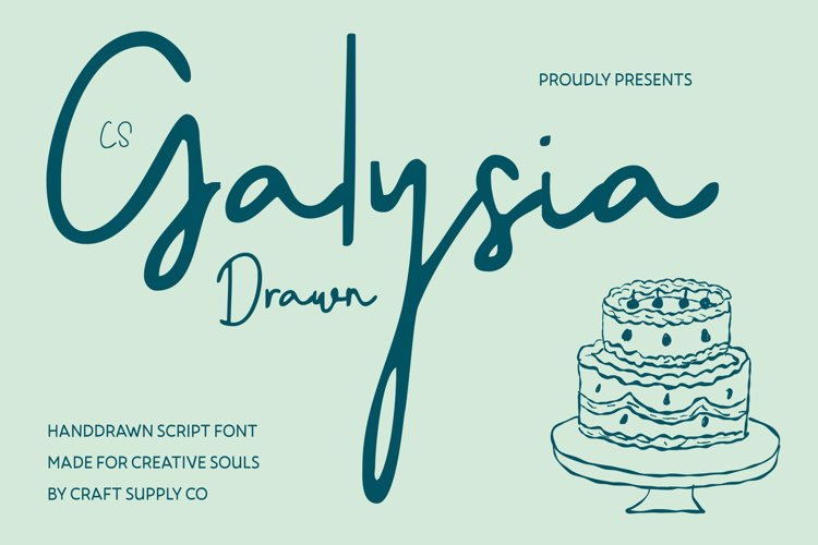 Preview of CS Galysia Drawn Font