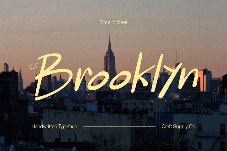 Preview of CS Brooklyn Font
