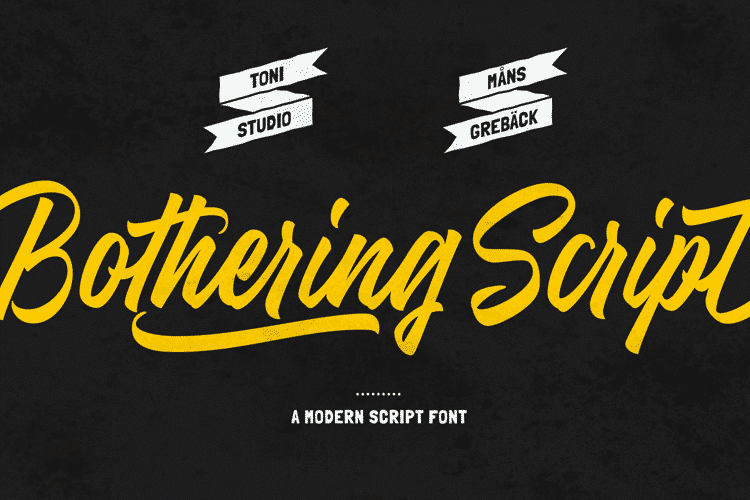 Bothering Script Font