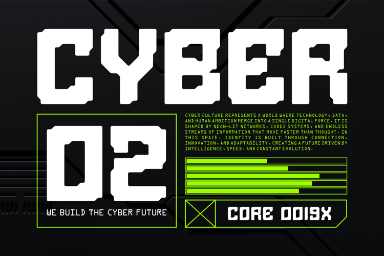 Preview of Ebyon Font