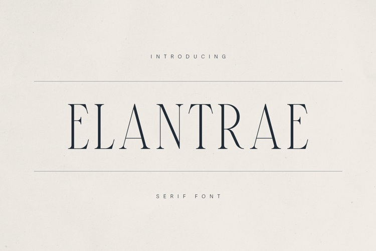 Preview of Elantrae Font