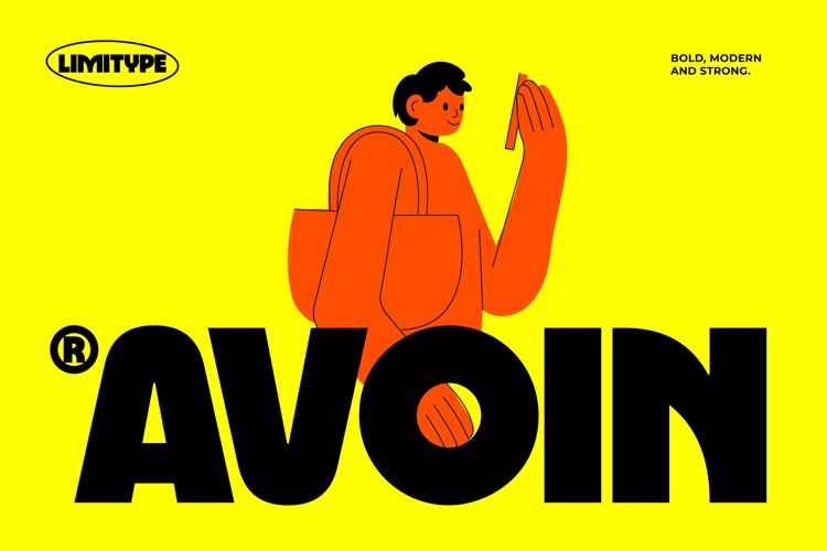 Preview of Avoin - Modern Bold Font