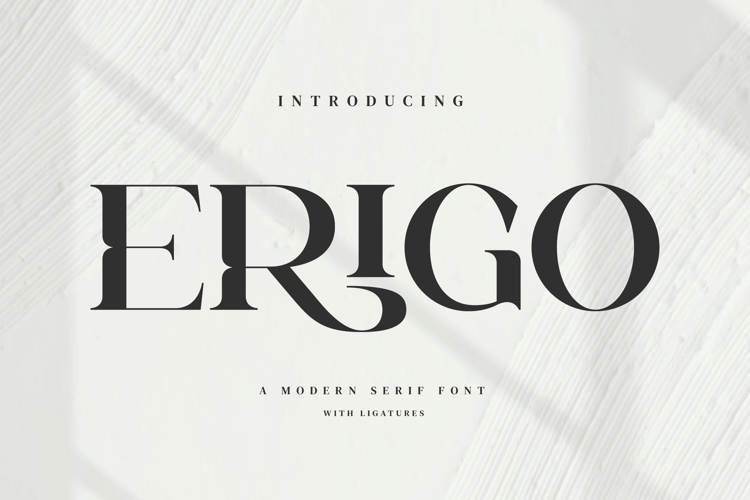 Preview of Erigo Font