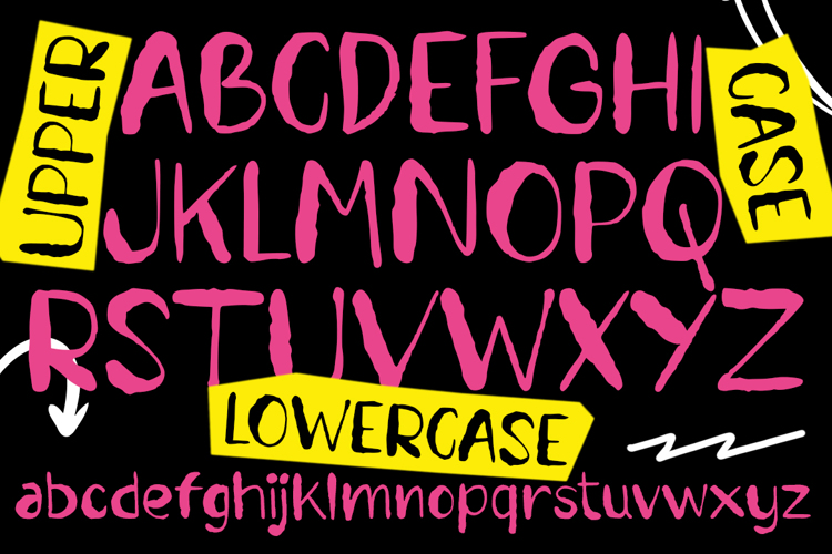 Preview of Roughren Font