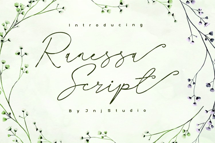 Preview of Ranessa Script Font