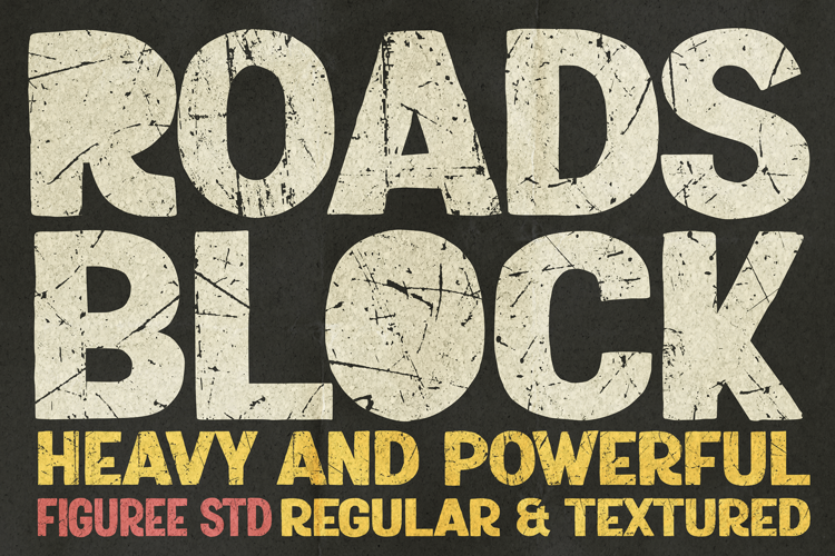 Roads Block Font