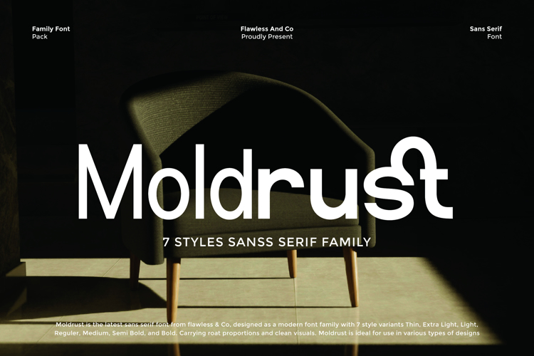 Preview of Moldrust Font
