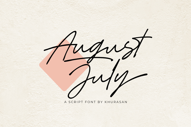 August July Font