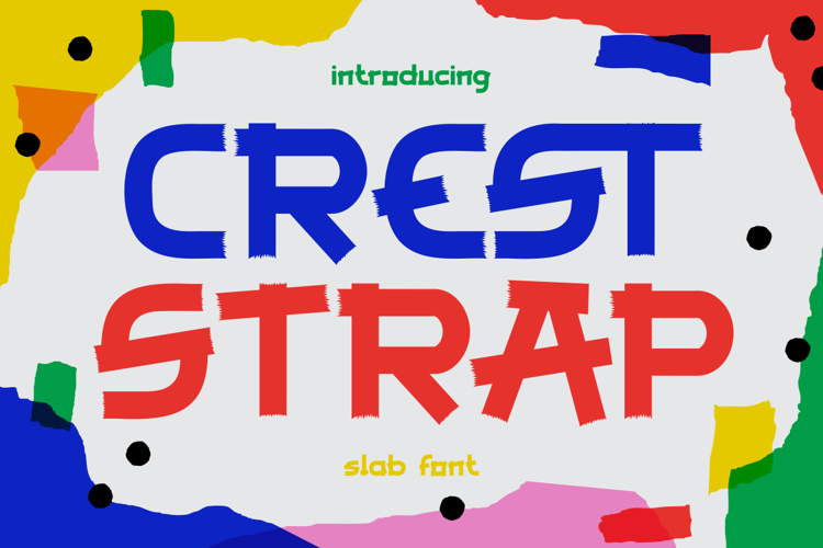 Preview of Crest Strap Font