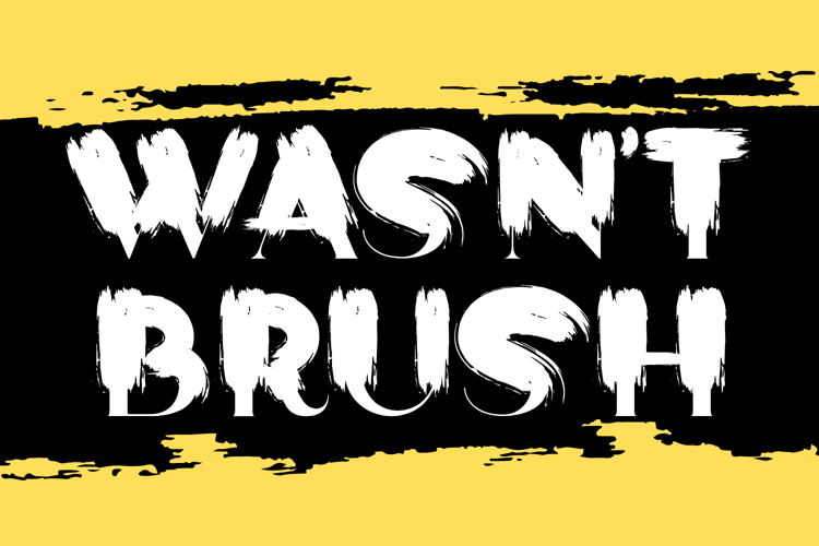Preview of Wasnt Brush Font