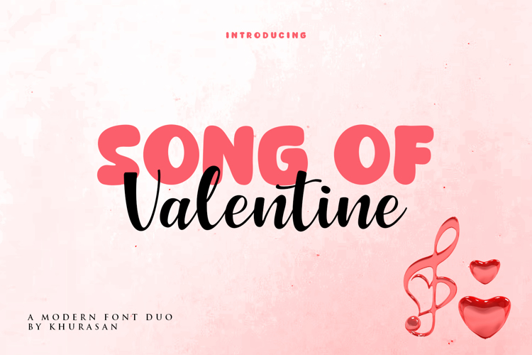 Preview of Song of Valentine Font