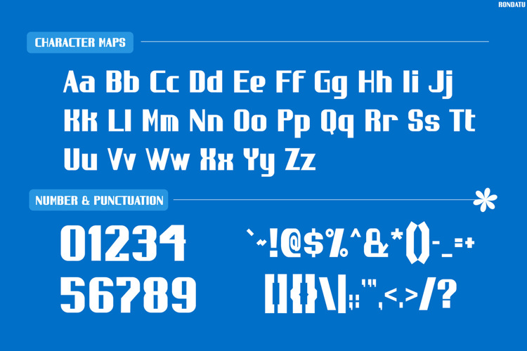 Preview of RONDATU Font