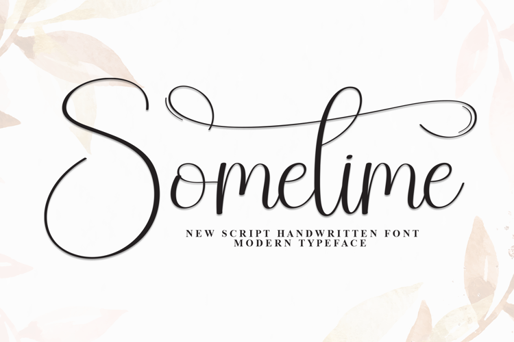 Preview of Sometime Font