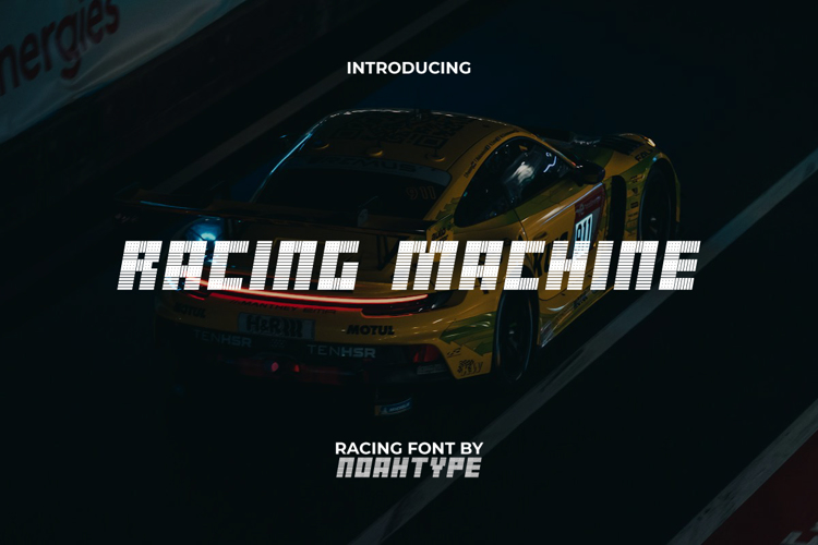 Preview of Racing Machine Font
