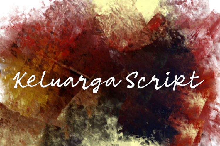 K Keluarga Script Font