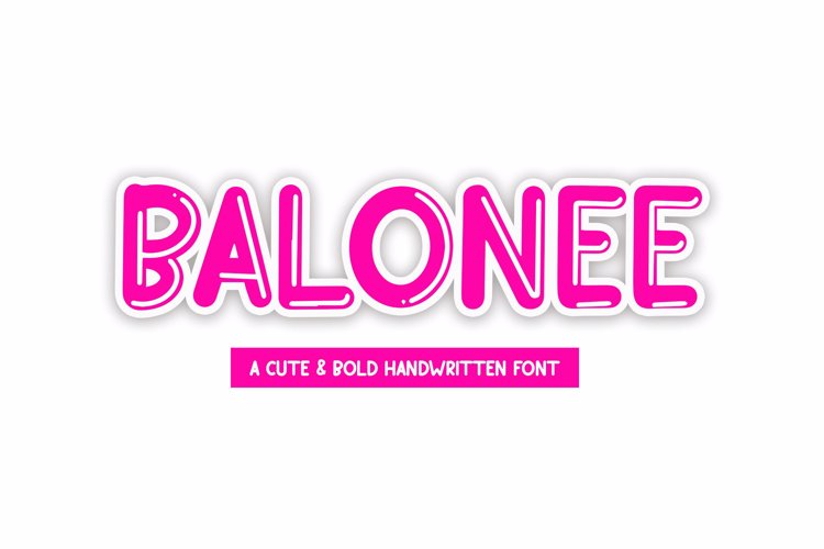 Preview of BALONEE Bubble Font