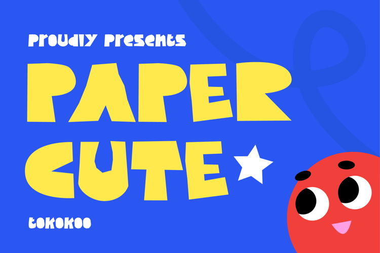 Preview of Papercute Font