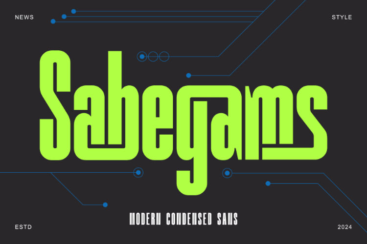 Sabegams Font