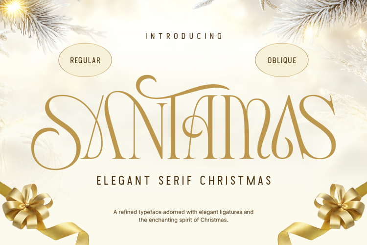 Preview of Santamas Font
