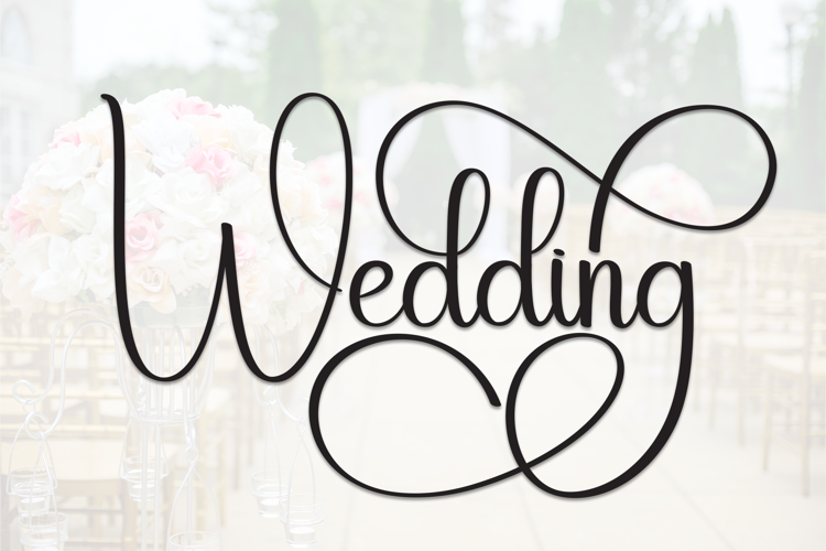 Preview of Wedding Font