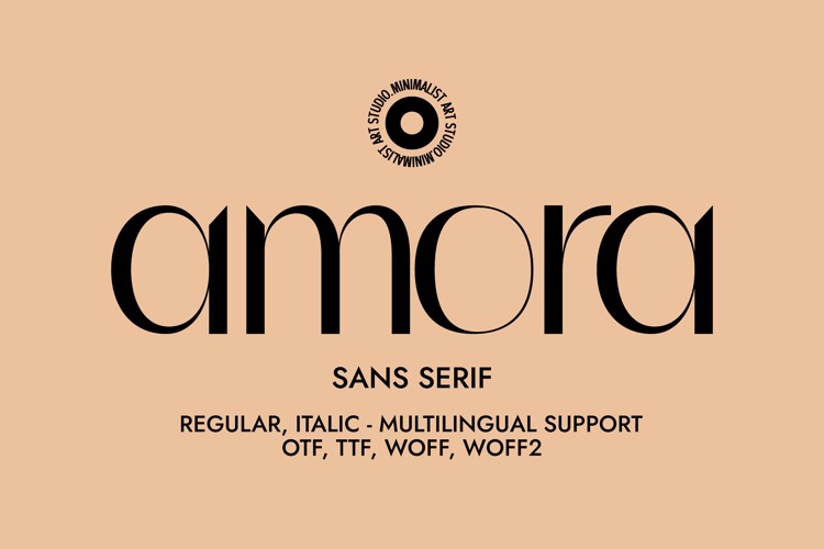 Preview of amora Font