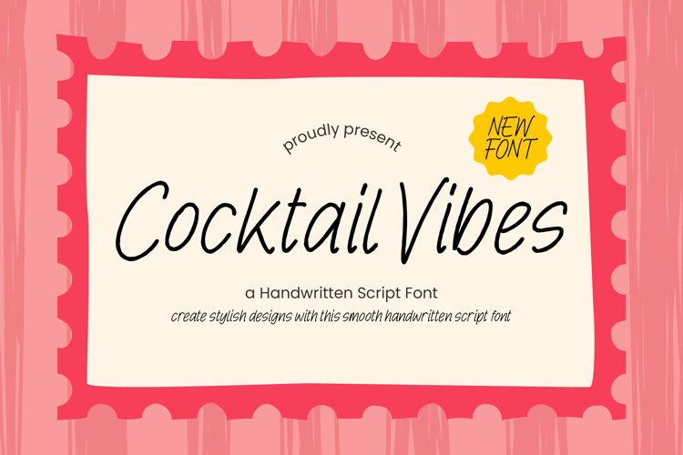 Preview of Cocktail Vibes Font