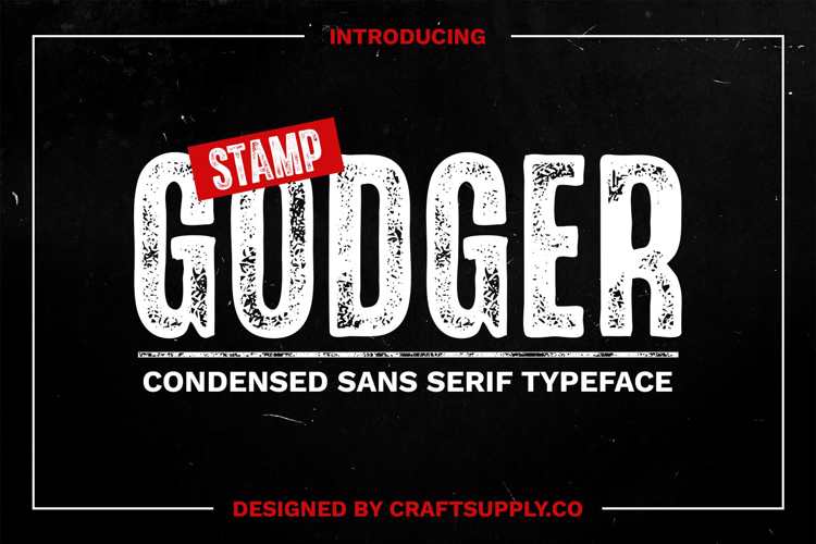 Godger Stamp Font