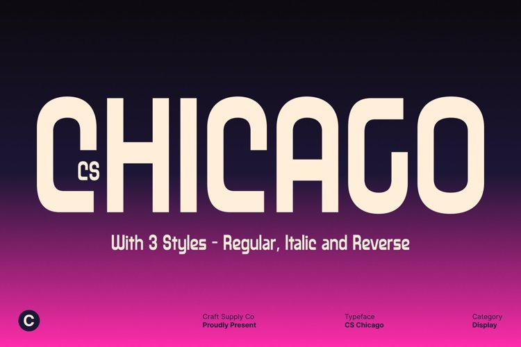 Preview of CS Chicago Font