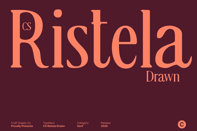 Preview of CS Ristela Drawn Font