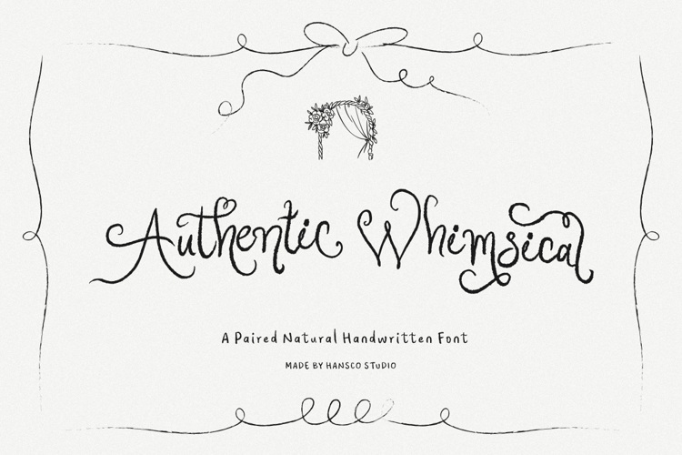 Preview of Authentic Whim Clean Font