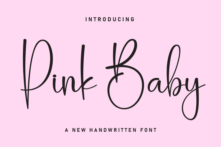 Preview of Pink Baby Font