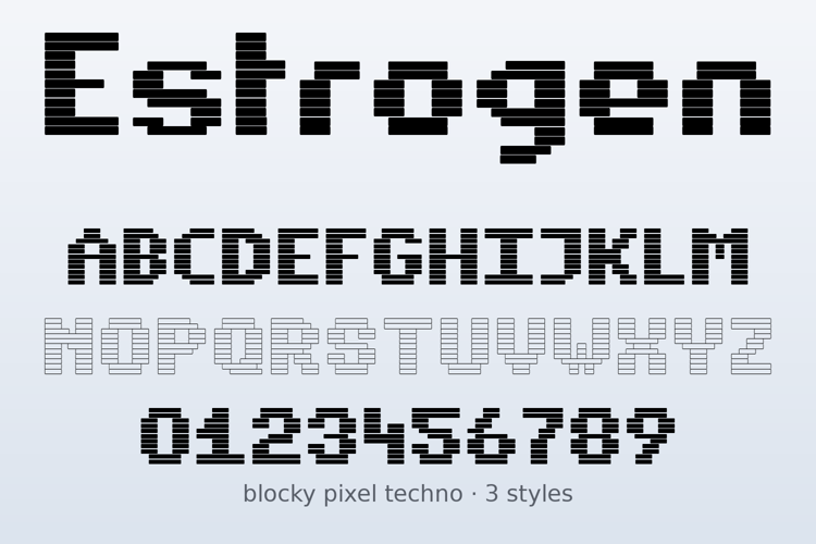 Preview of Estrogen Font