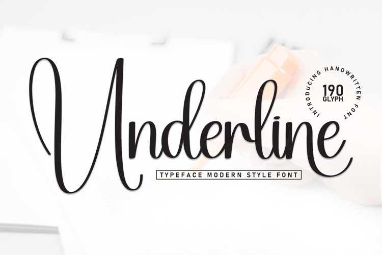 Preview of Underline Font