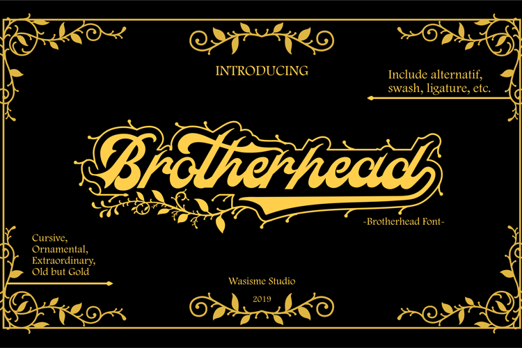 Brotherhead Font