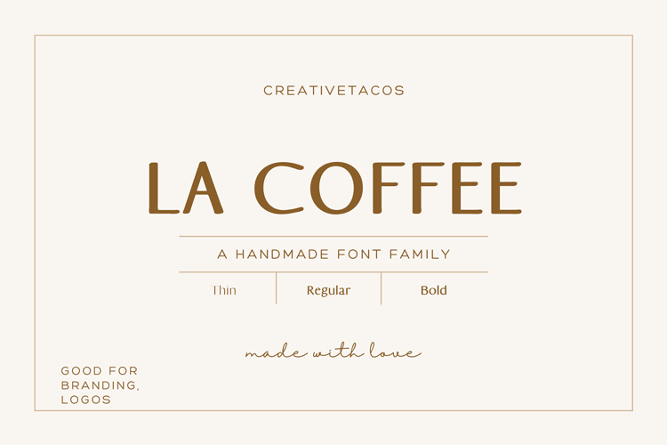 La Coffee Font