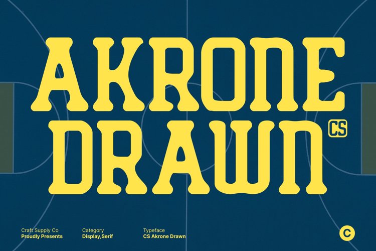 Preview of CS Akrone Drawn Font