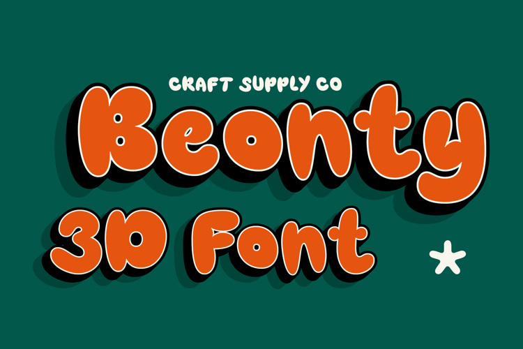 Beonty 3d Font