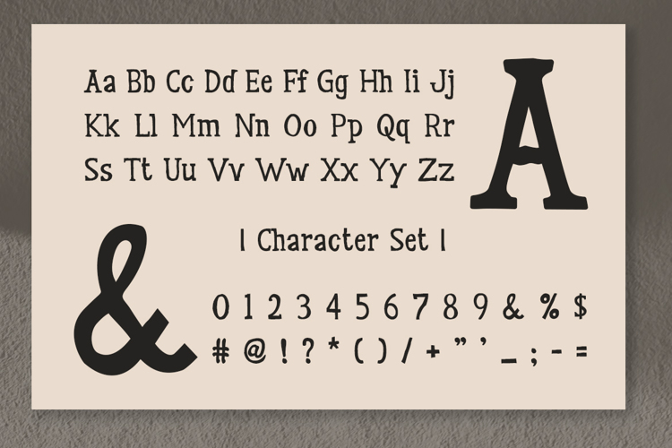 Preview of LIVANOS Font