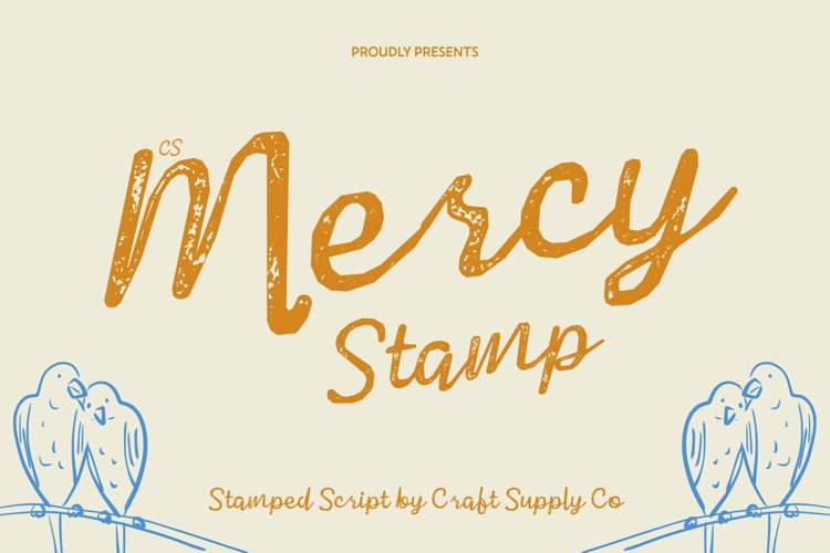 Preview of CS Mercy Stamp Font