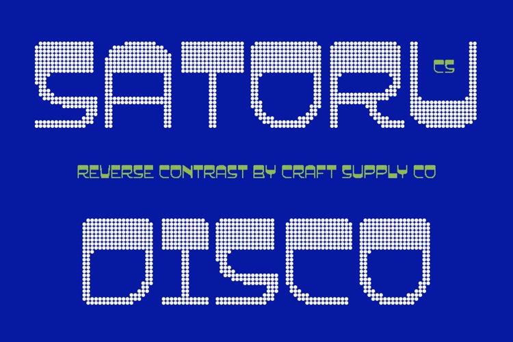 Preview of CS Satoru Disco Font