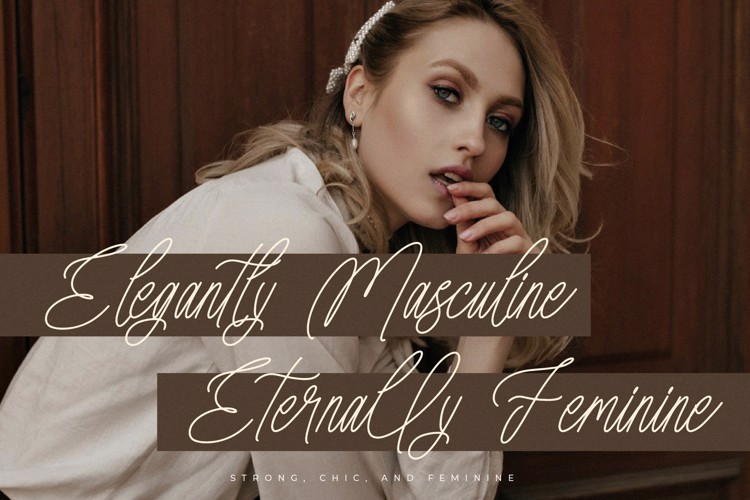 Preview of Amorthena Fregoontte Font