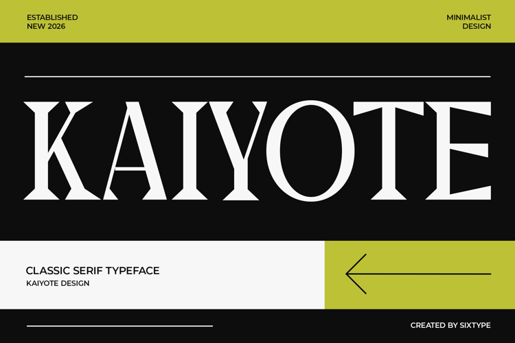 Preview of Kaiyote - Font